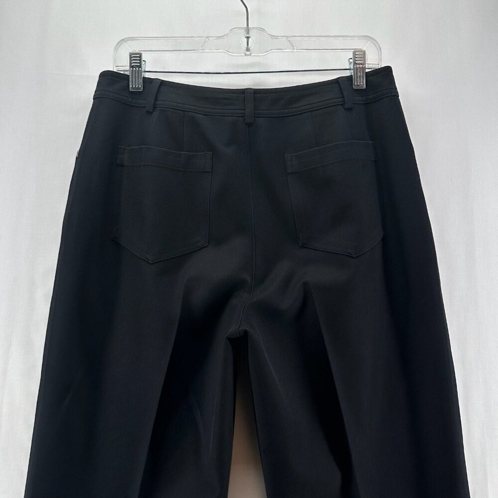 Dana Buchman Dress Pants Womens 10 High Rise Straight Stretchy Officewear Black - Picture 5 of 10